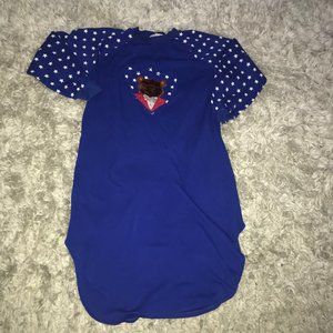 Women’s Fleece Blue Nightgown